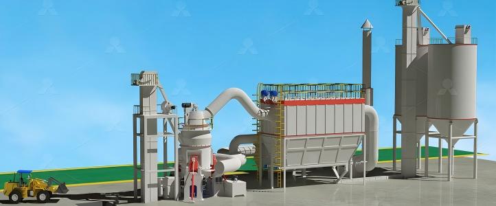 Nhà máy nghiền barit hoàn chỉnh