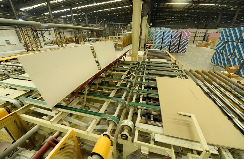 Sản xuất tấm thạch cao